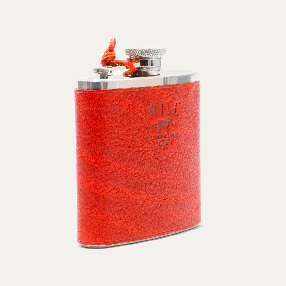 Leather & Stainless Steel Flask
