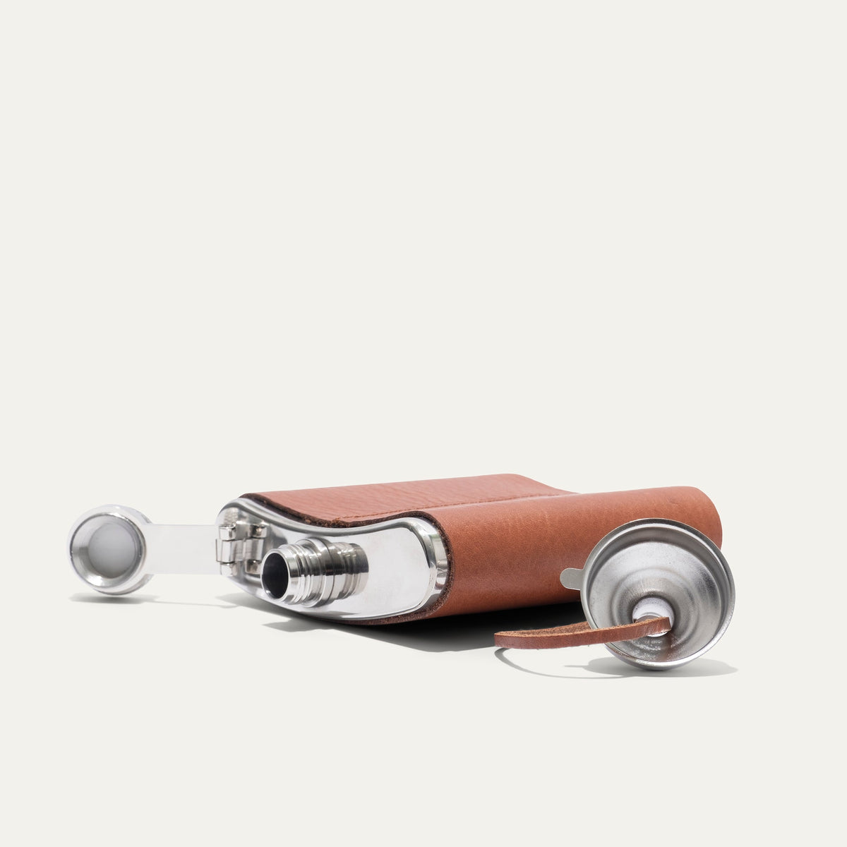 Leather & Stainless Steel Flask