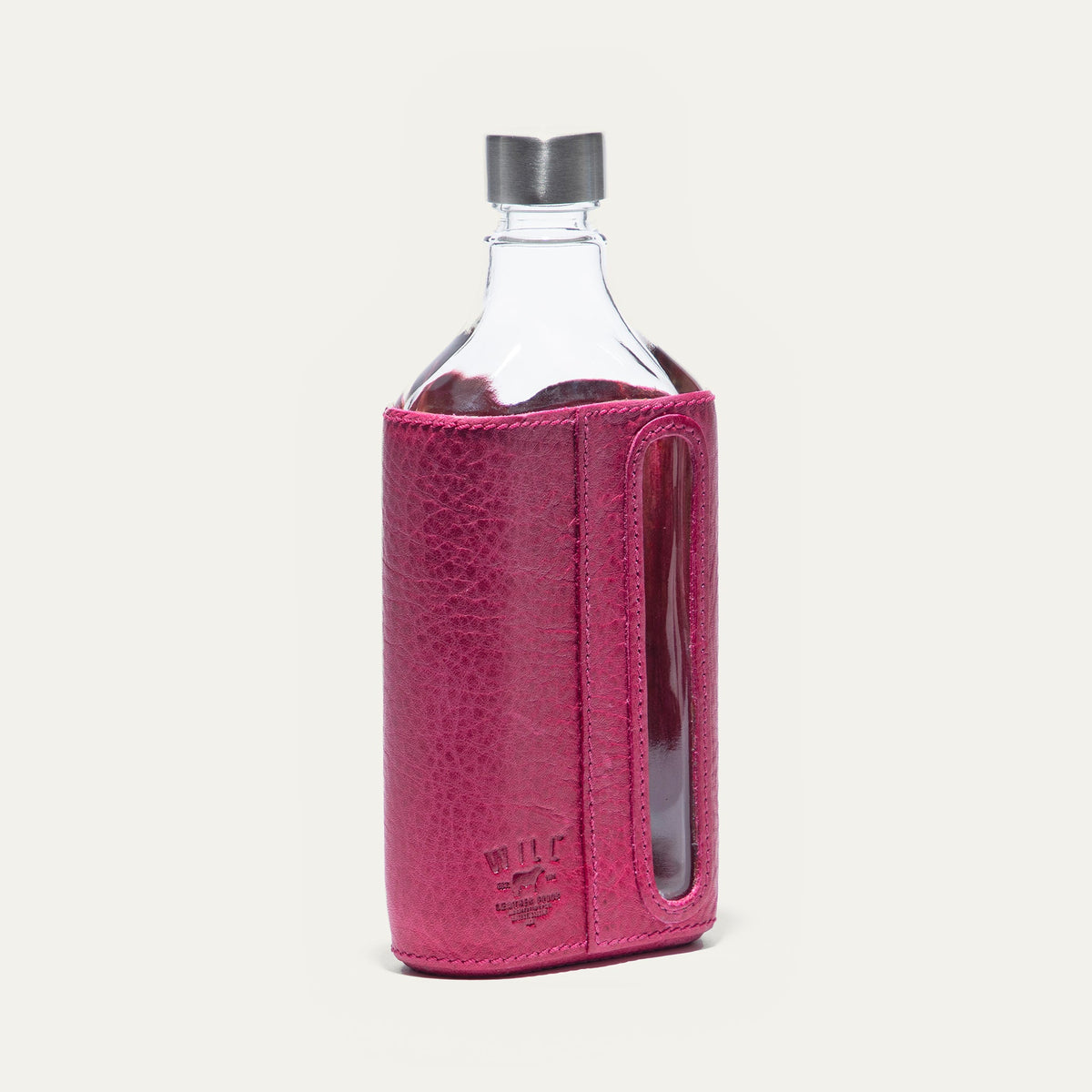 Glass Leather Flask 375Ml