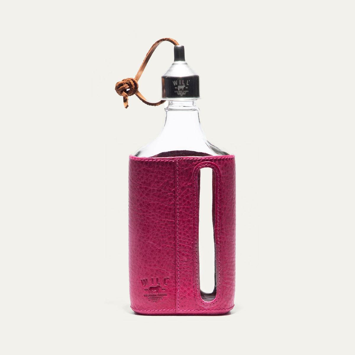 Glass Leather Flask 375Ml