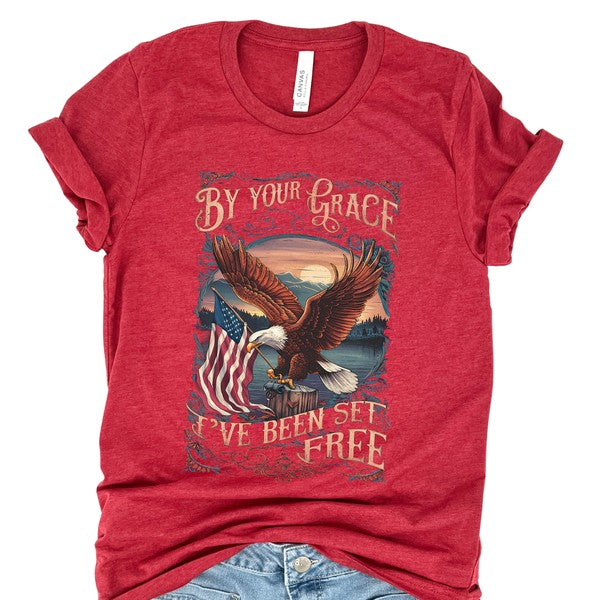 By Your Grace American Christian T-shirt