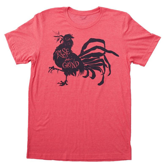 Rise and Grind T-Shirt - Heather Red
