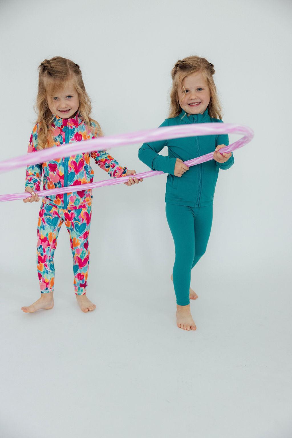 Heart Hustle Full-Zip Ruffle Active Jacket