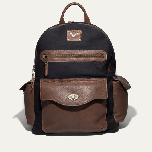 Canvas + Leather Backpack