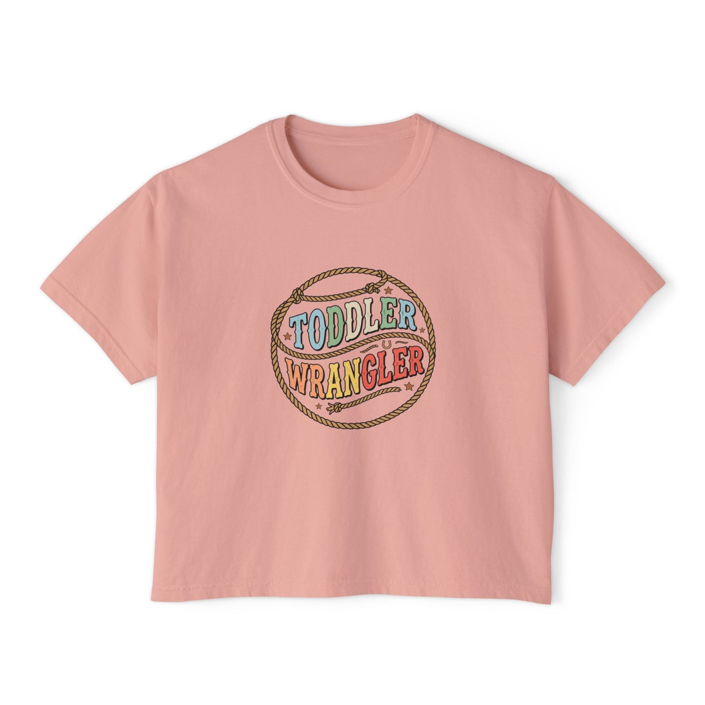 Toddler Wrangler Women's Boxy Tee – Western Rope Graphic Top