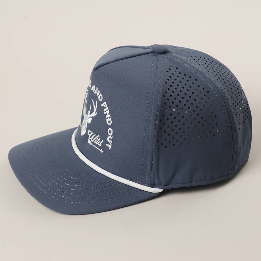 Buck Around And Find Out Embroidered Premium Trucker Hat - Blue