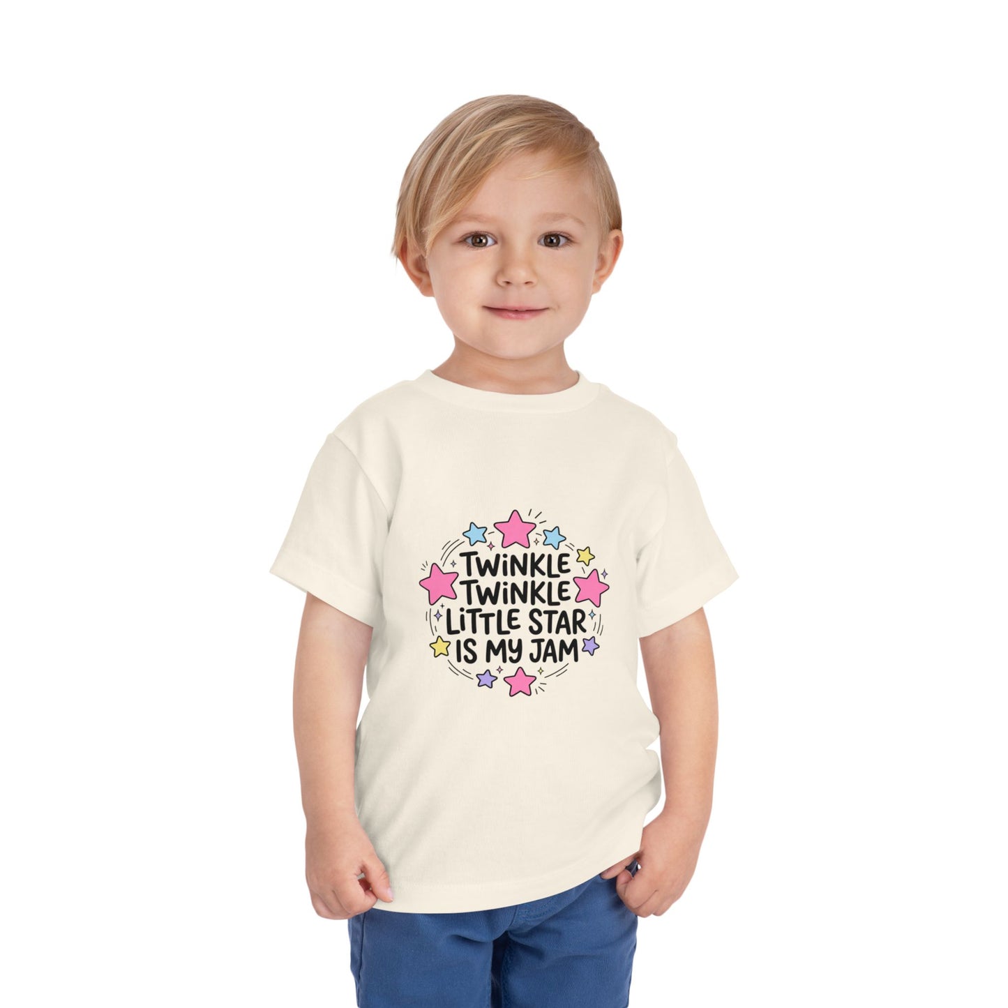 Toddler Tee — "Twinkle Twinkle Little Star Is My Jam" Cute Starry Graphic