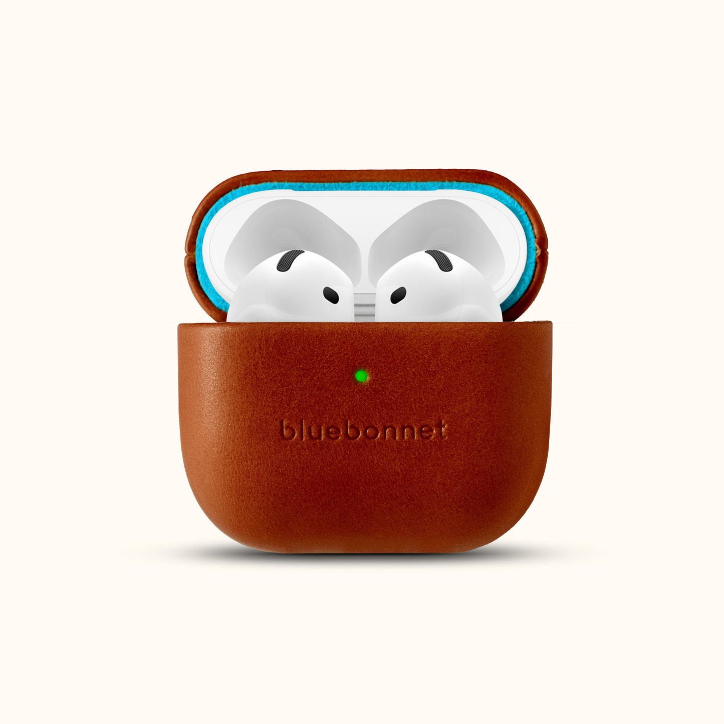 Leather AirPods 4 Case - Saddle Tan