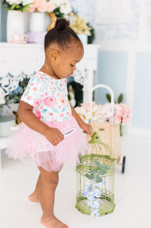 SALE Rosettes Tutu Bodysuit