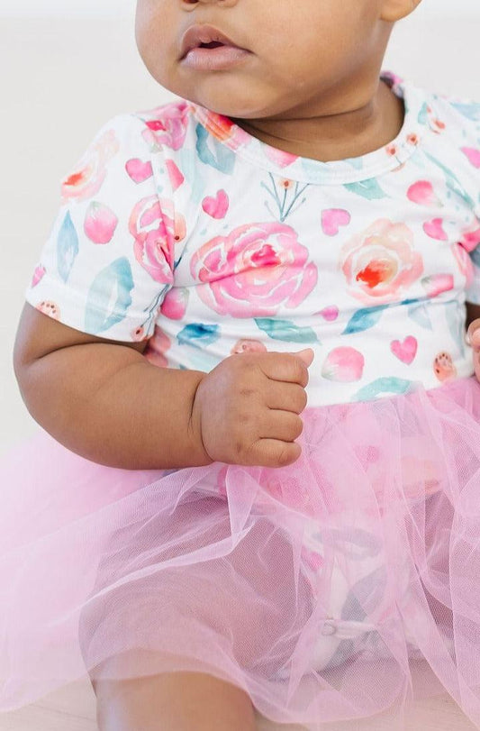 SALE Rosettes Tutu Bodysuit