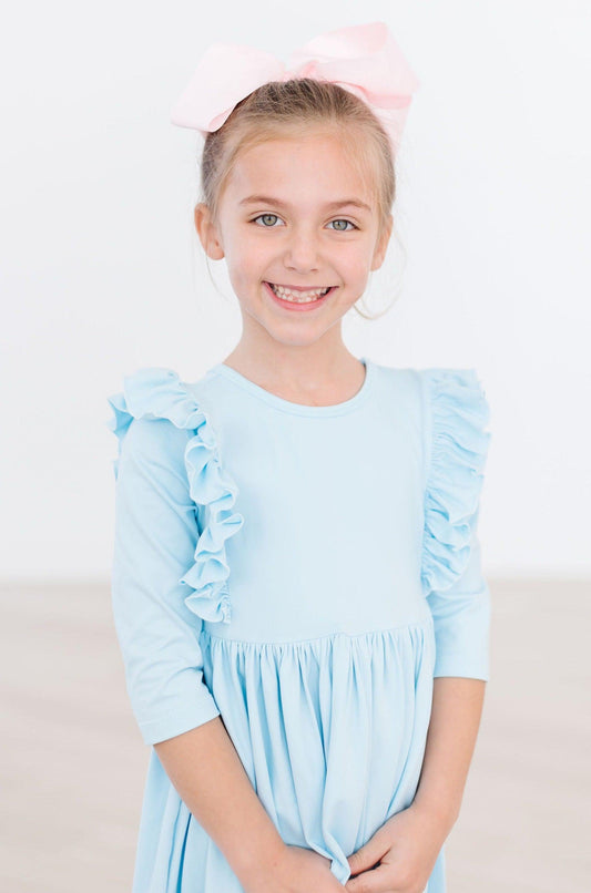 SALE Bluebird 3/4 Sleeve Ruffle Twirl Dress