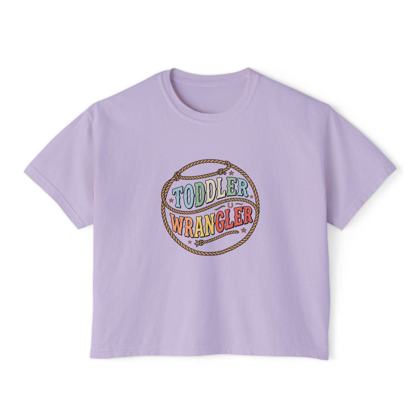 Toddler Wrangler Women's Boxy Tee – Western Rope Graphic Top