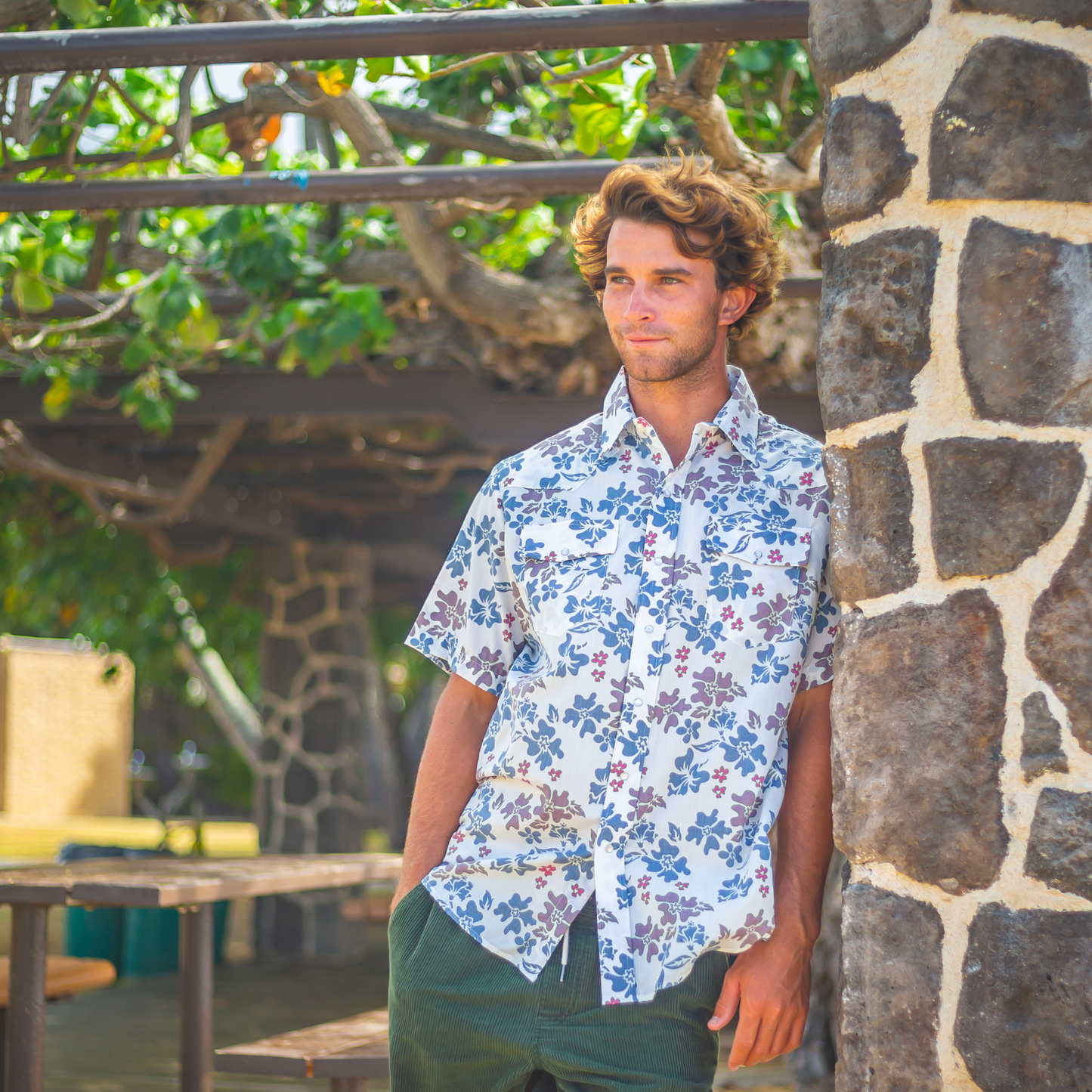 Tahitian Pareu White