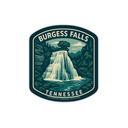 Waterfall Series: Burgess Falls Sticker