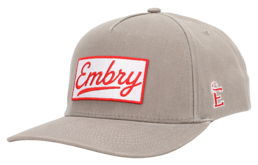 Gray Waxed Canvas - Logo Patch