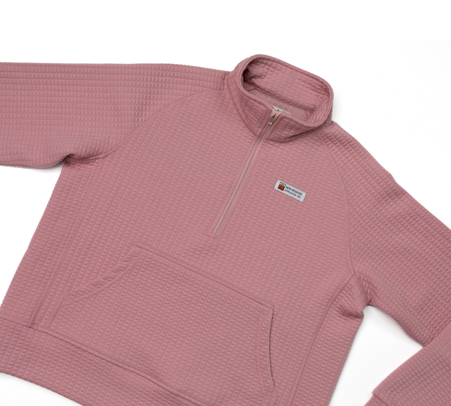 Women's Waffle 1/2 Zip (Carnation)