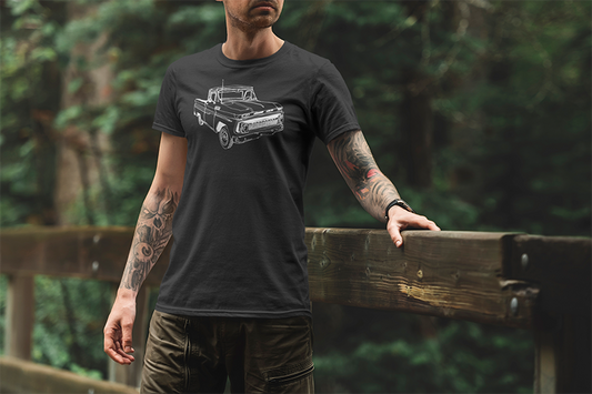Old Chevy Truck T-Shirt - Dark Grey