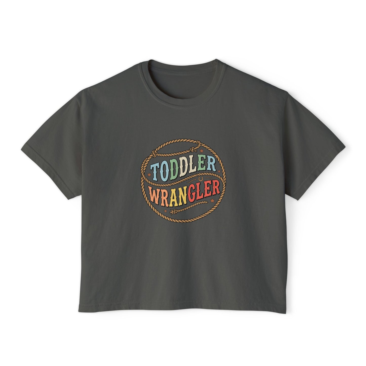 Toddler Wrangler Women's Boxy Tee – Western Rope Graphic Top