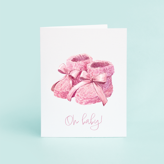 Pink Booties "Oh Baby!"