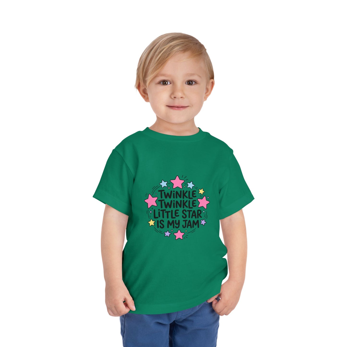 Toddler Tee — "Twinkle Twinkle Little Star Is My Jam" Cute Starry Graphic
