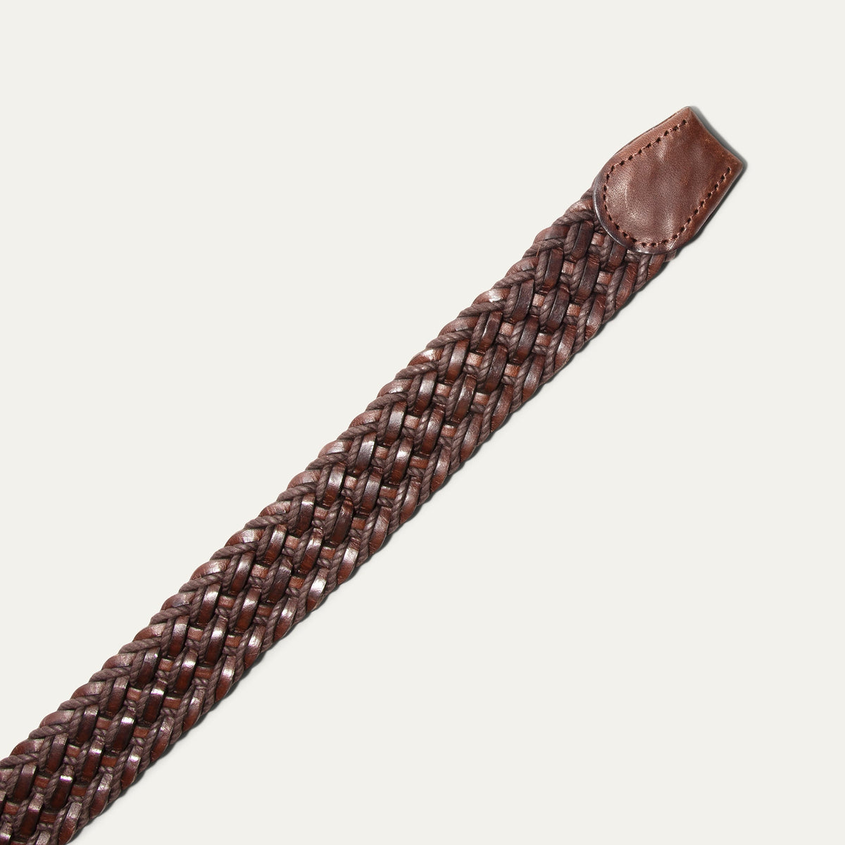 Leather Braided Wax Cord Belt