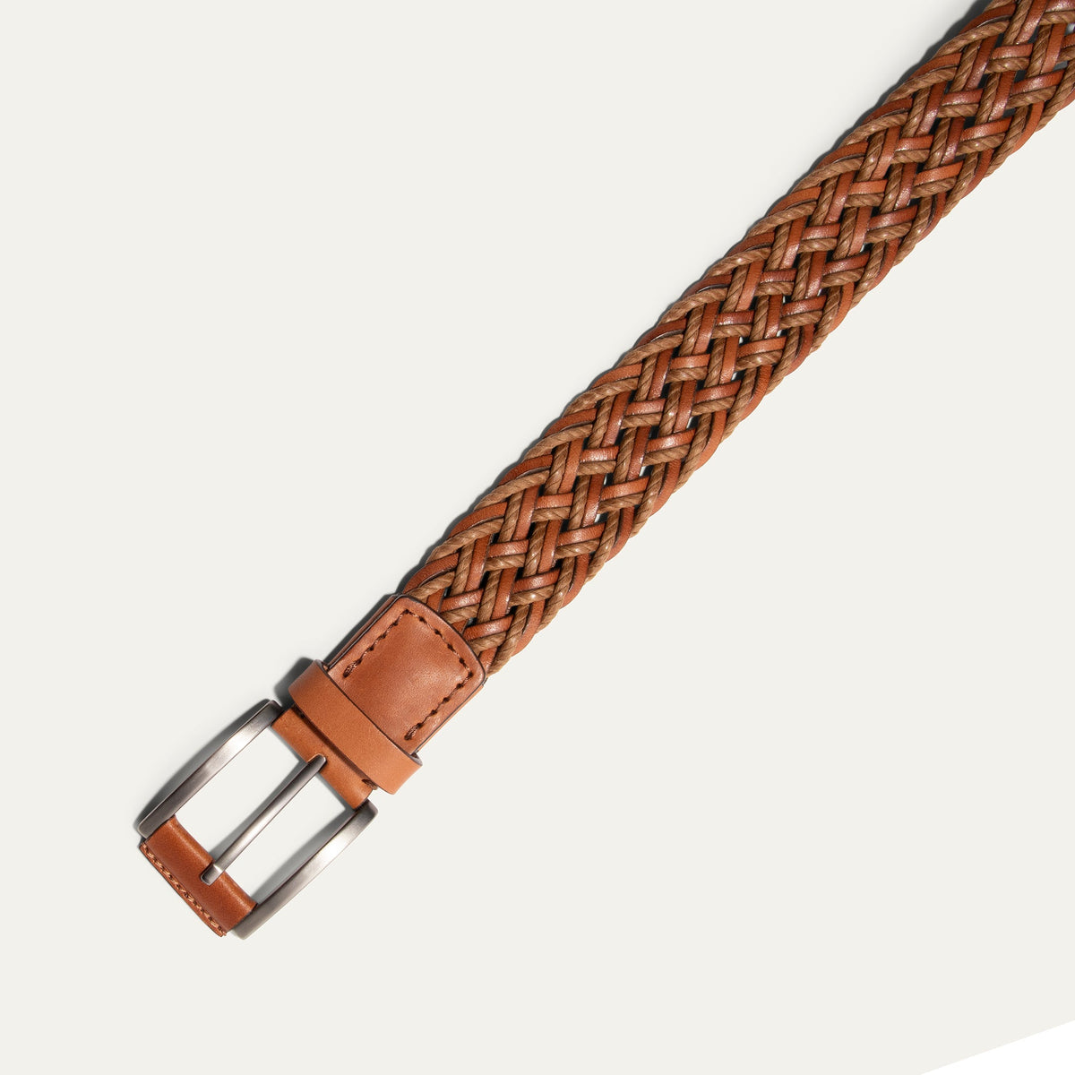 Leather Braided Wax Cord Belt