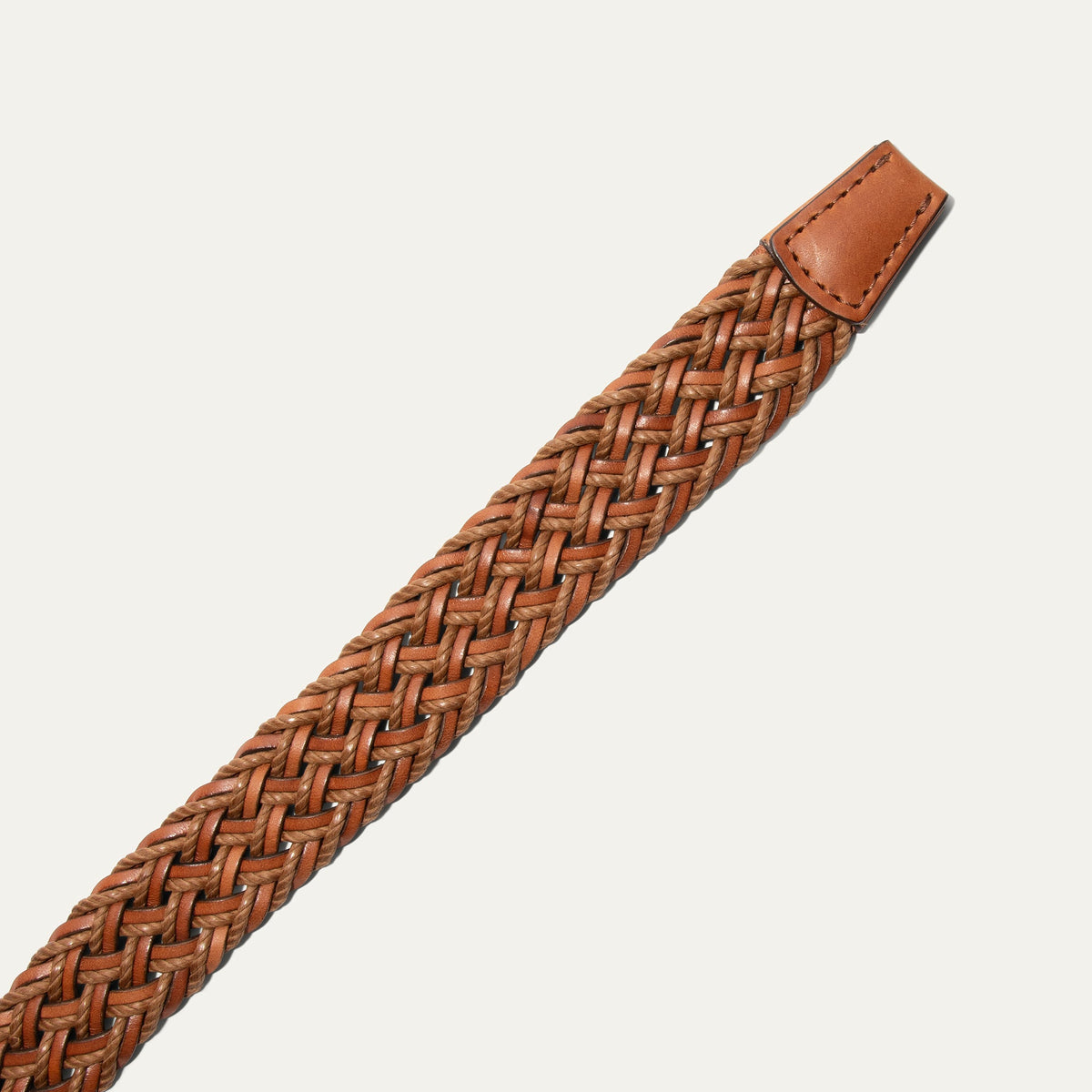 Leather Braided Wax Cord Belt