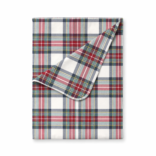 Holiday Plaid Baby Christmas Stroller Blanket – Soft & Cozy