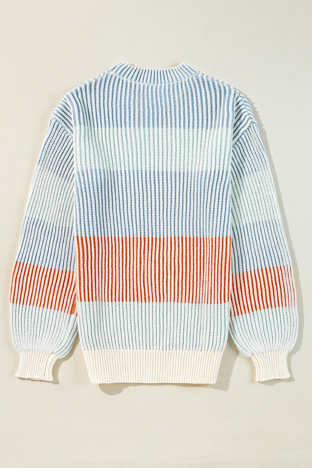 Striped Color Block Long Sleeve Sweater - 3 Color Options!