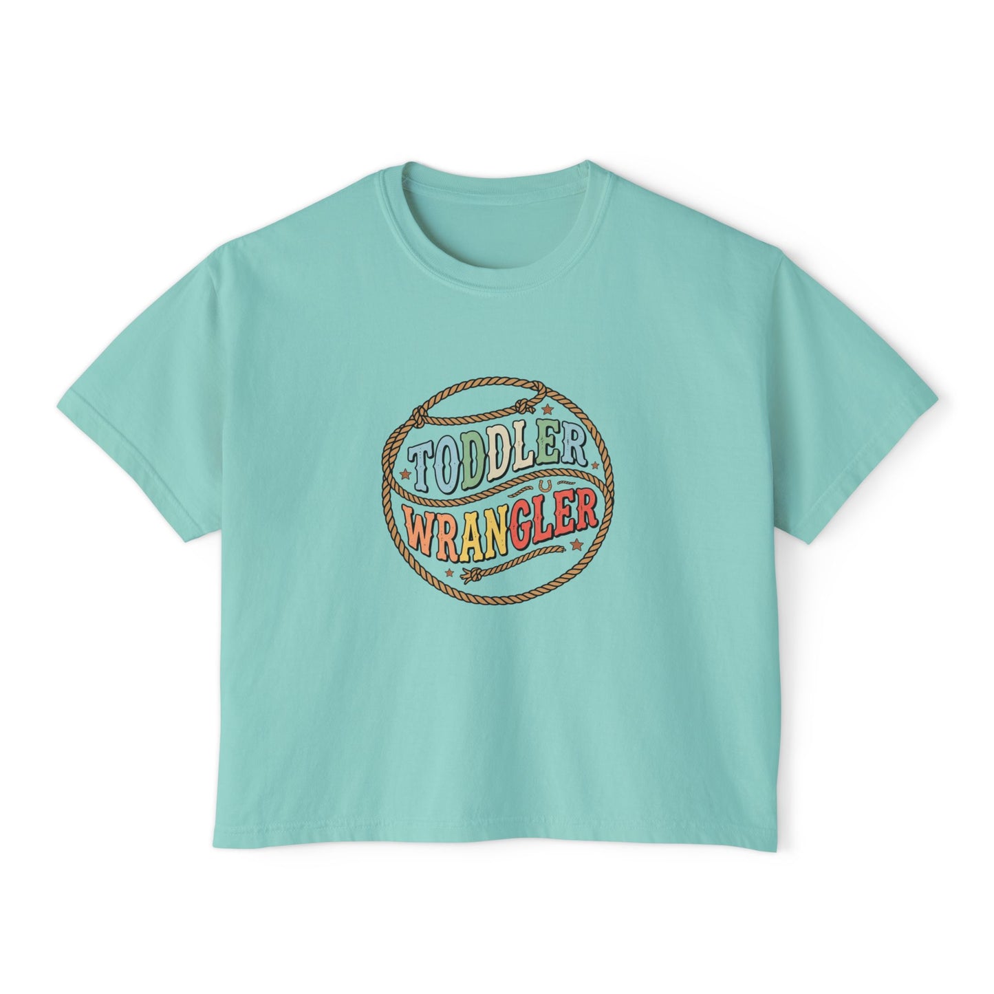 Toddler Wrangler Women's Boxy Tee – Western Rope Graphic Top