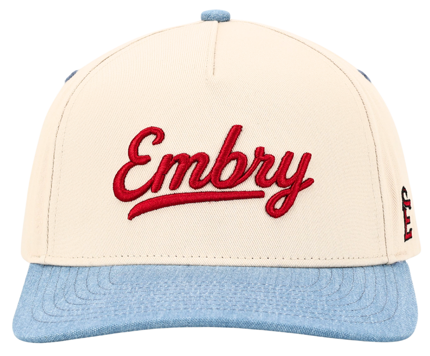 Cream/Denim - 3D Logo