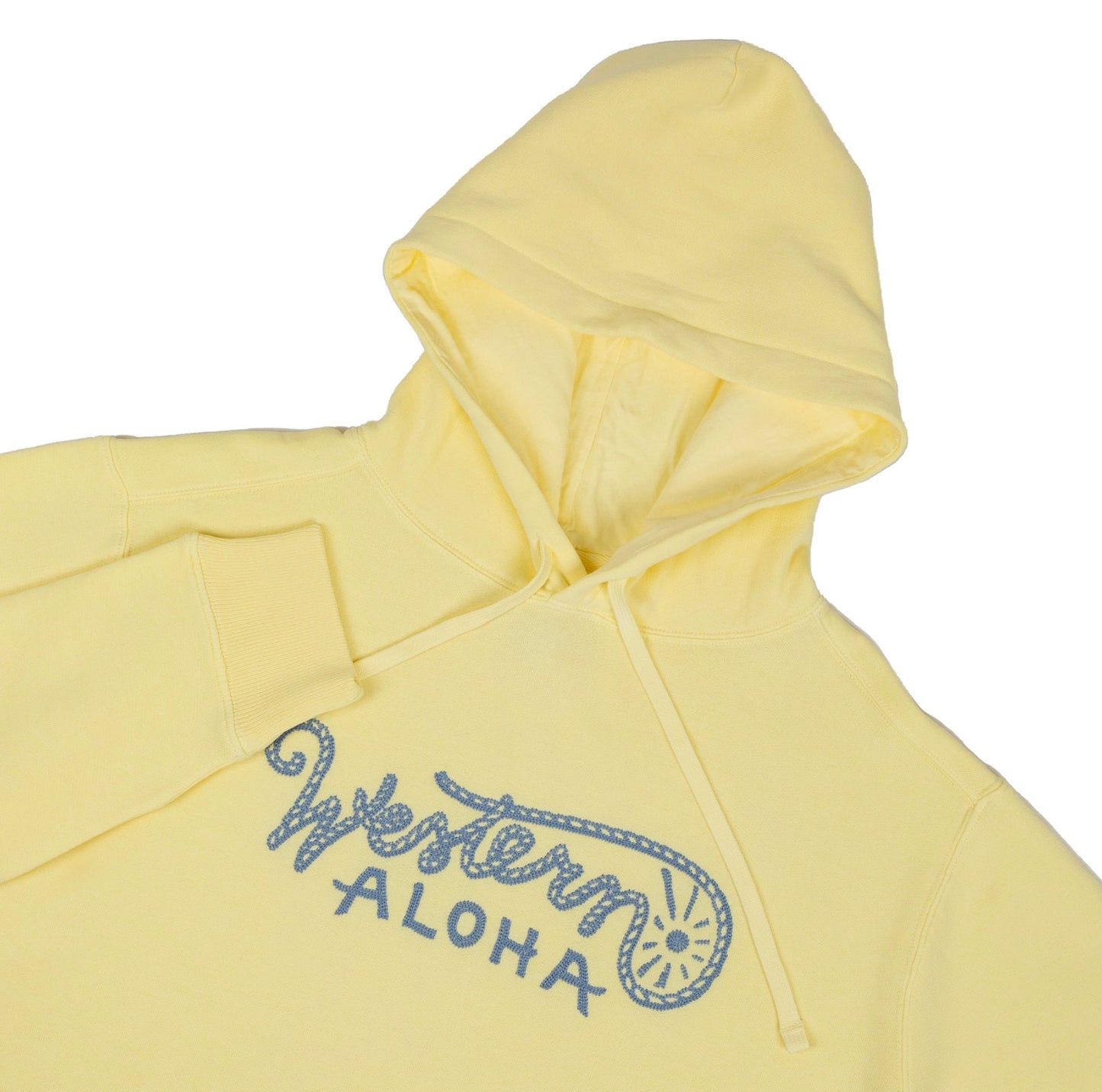 Embroidered Rope Logo Hoodie Yellow