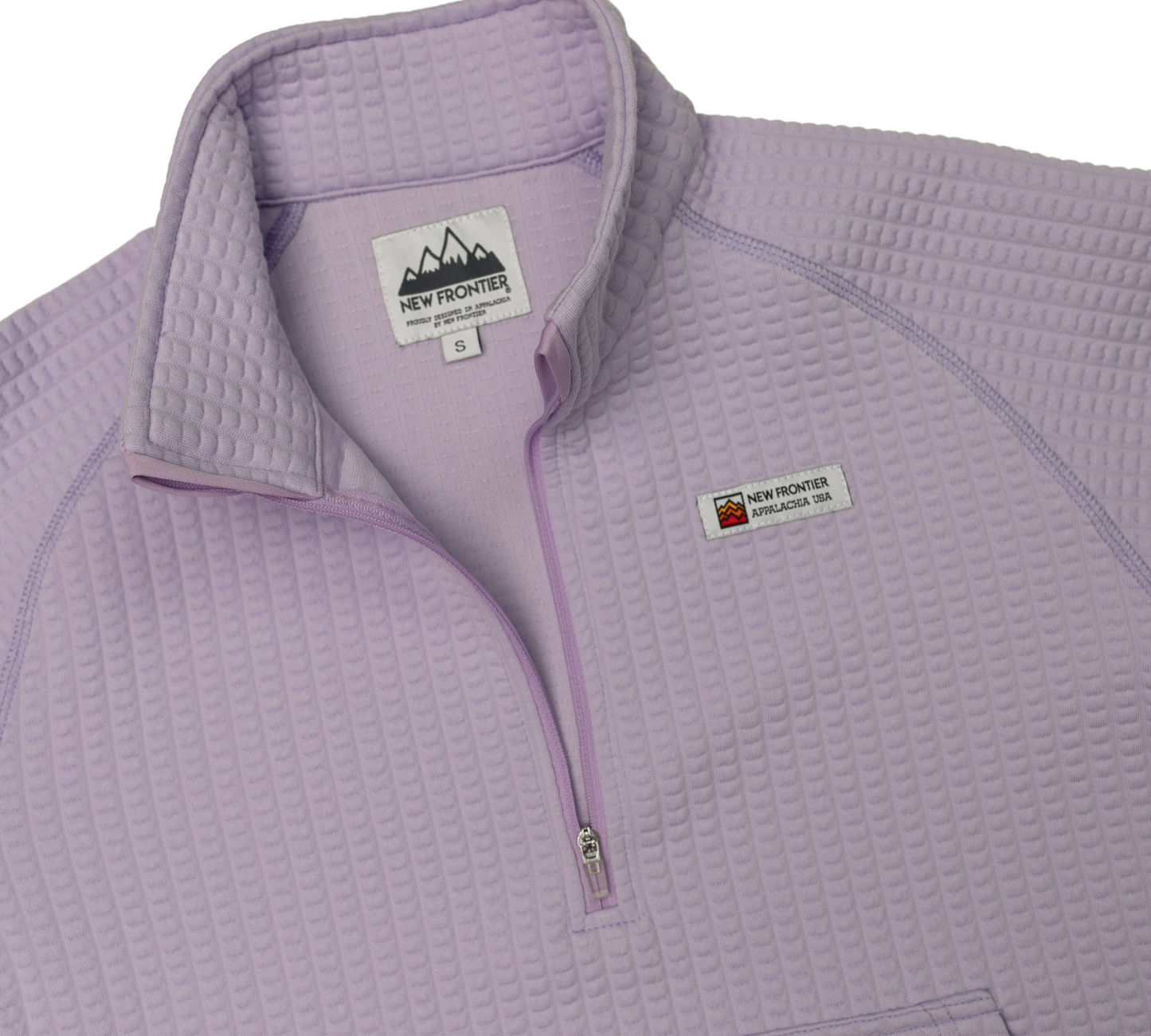 Women's Waffle 1/2 Zip (Lilac)