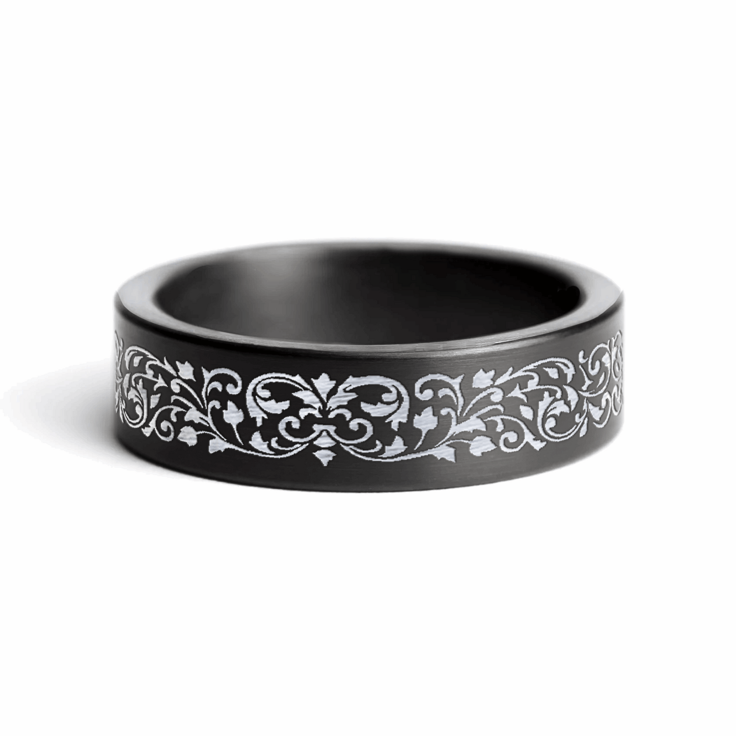 Gunmetal Vine & Leaf Barrel Band
