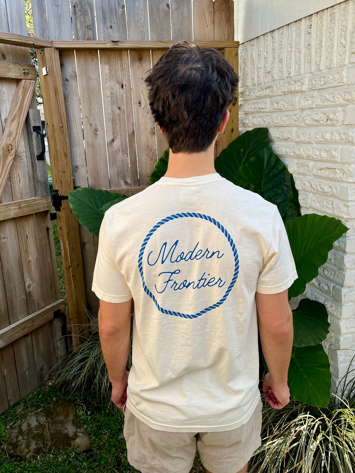 Modern Frontier Logo Pocket T-Shirt - Tan