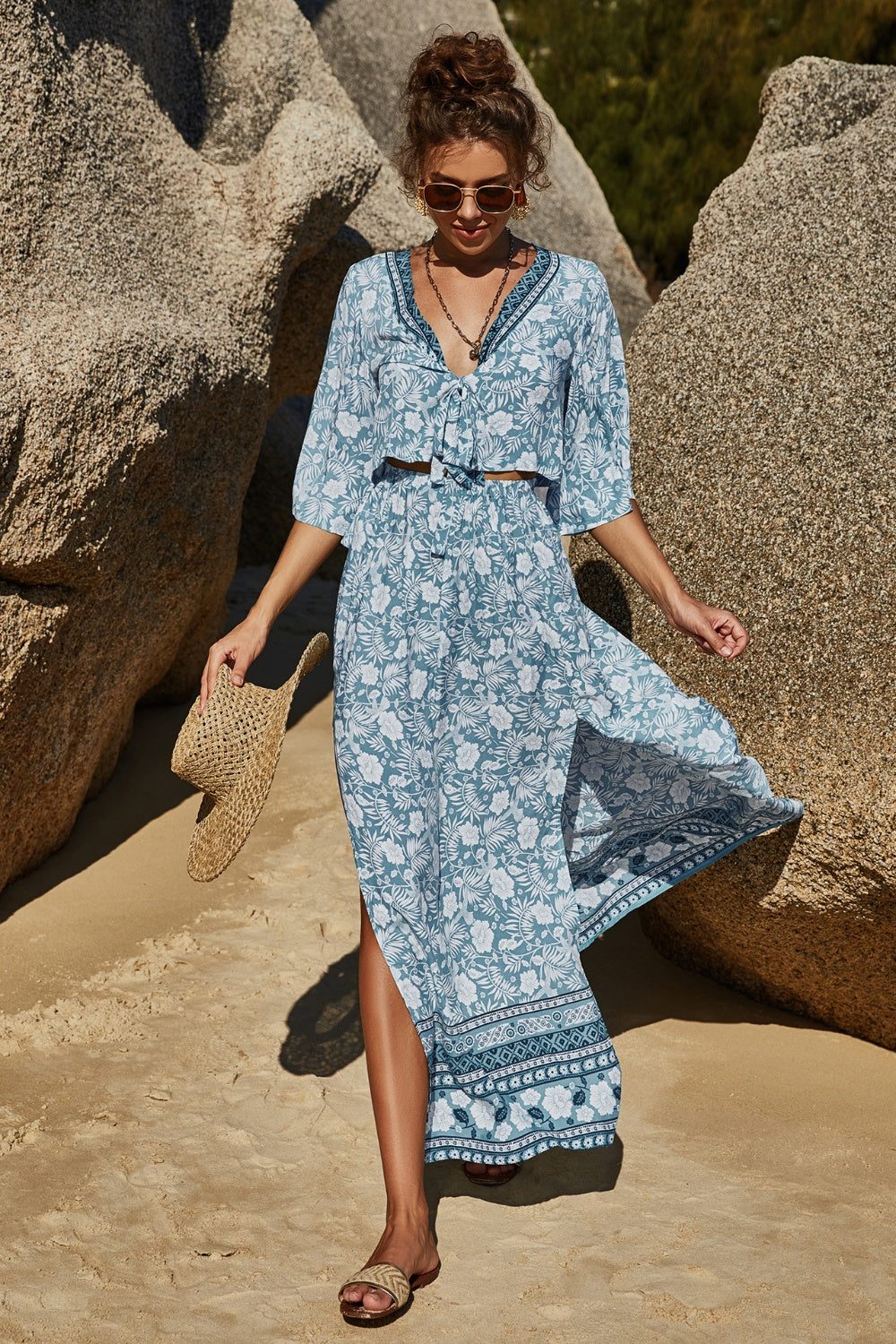 Talyah Top & Skirt set