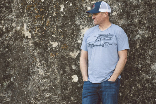 Surf Truck T-Shirt - Light Blue