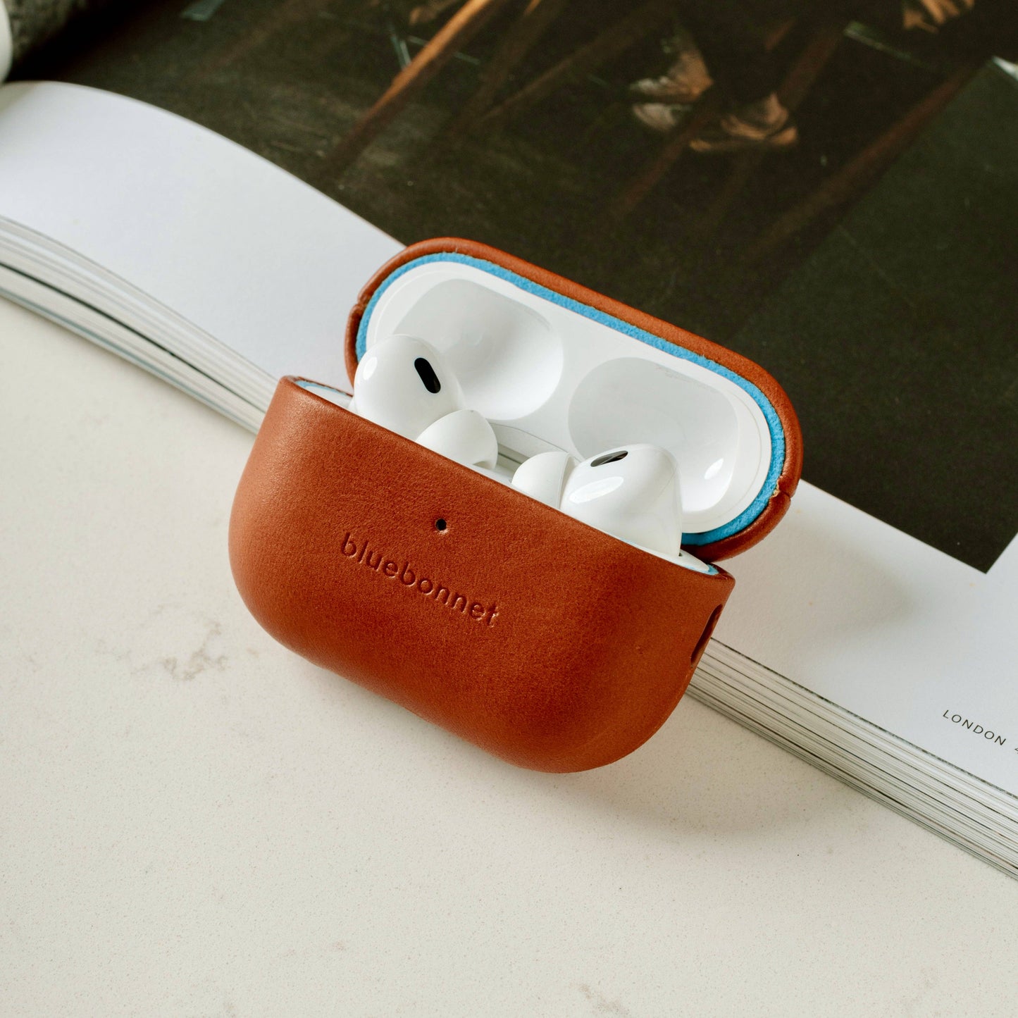 Leather AirPods Pro (1st & 2nd Gen) Case - Saddle Tan