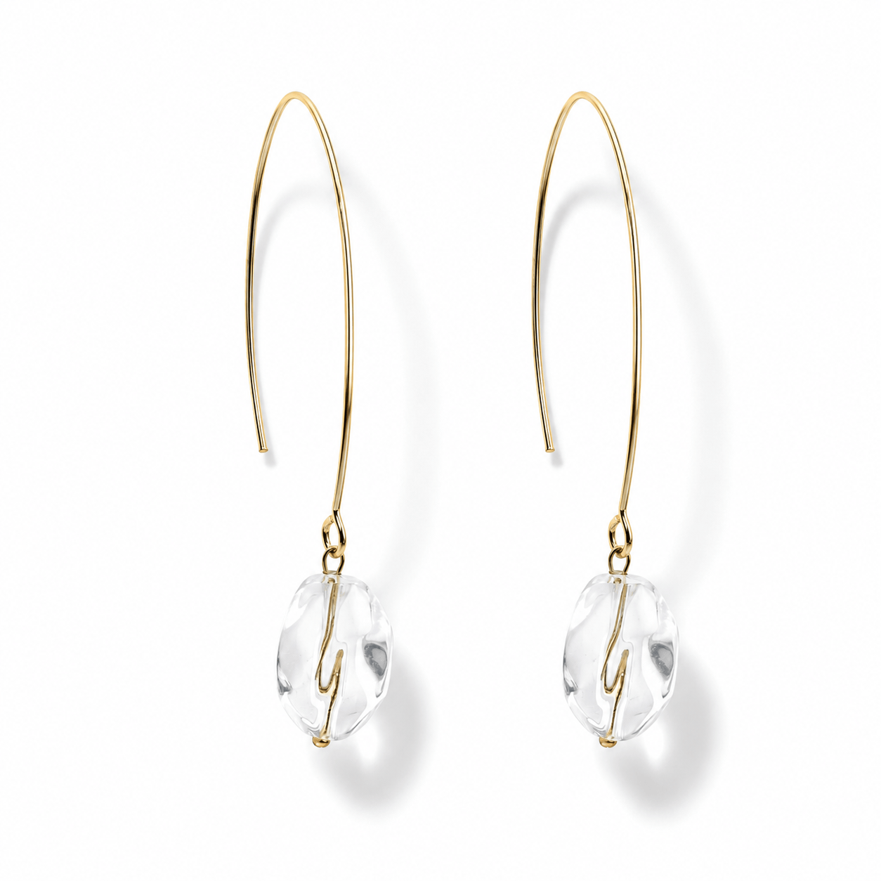 Small Stone Drop Earrings