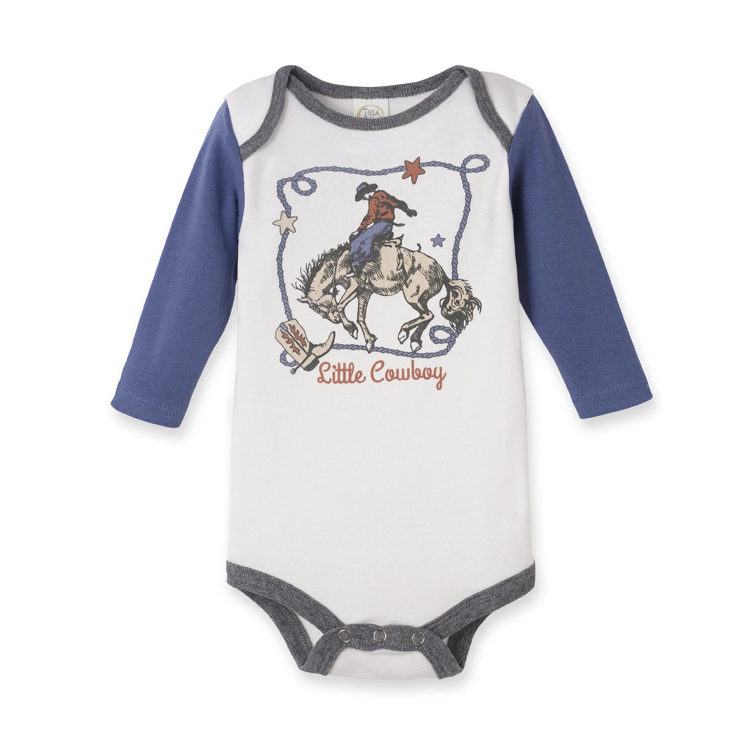 Little Cowboy Baby Bodysuit - Cotton Western Style