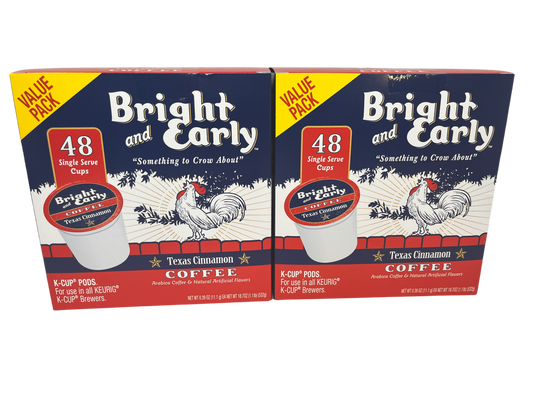 96 ct. K Cups Texas Cinnamon (.60 per cup!) Free Shipping