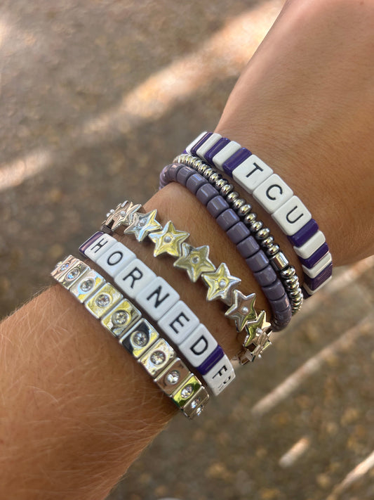 Texas Christian University TCU Horned Frogs Bracelets