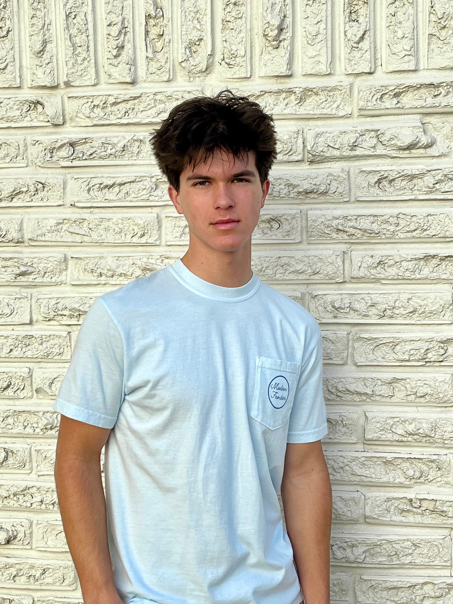 Modern Frontier Logo Pocket T-Shirt - Chambray