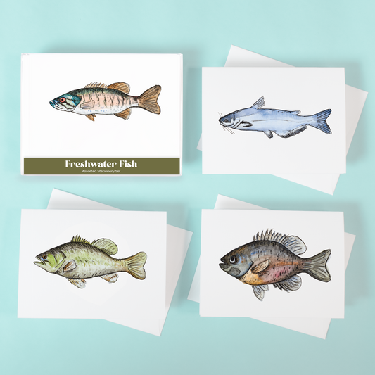 Freshwater Fish Stationery Set