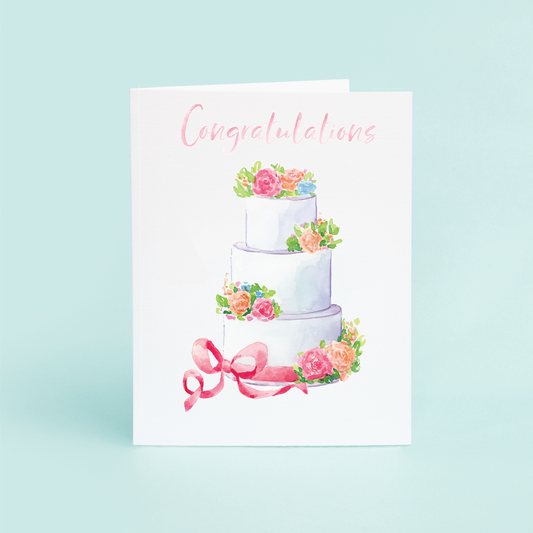 Wedding Cake "Congrats"