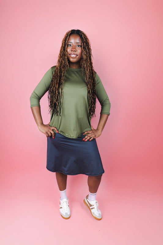 Performance Quarter Sleeve - Army Green