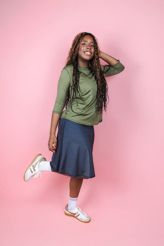 Performance Quarter Sleeve - Army Green