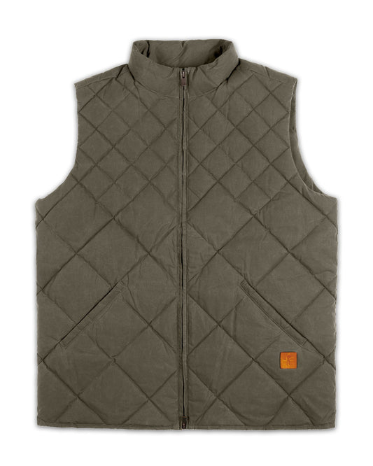 Arthur Quilted Waxed Down Vest