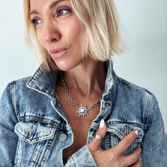 Grateful Sun Choker Necklace