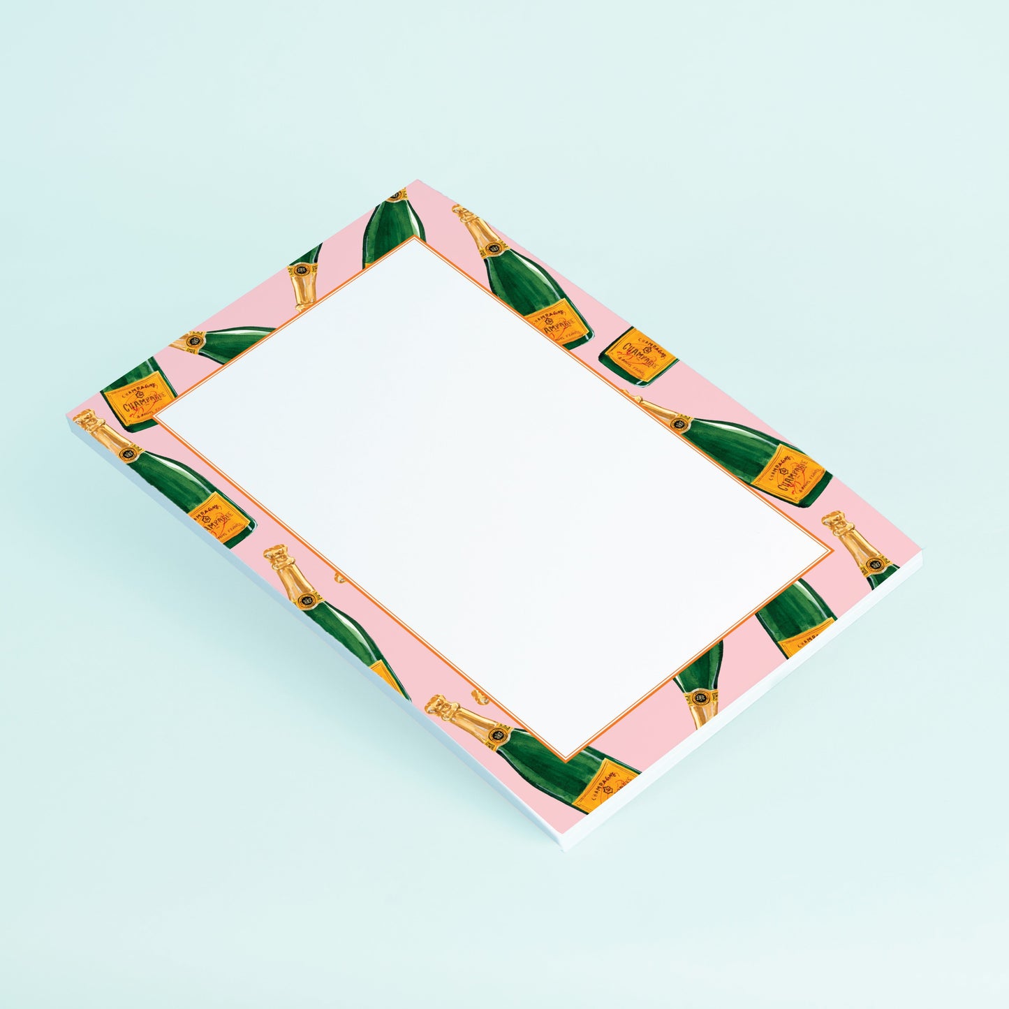 Champagne Bottles - Pink Notepad